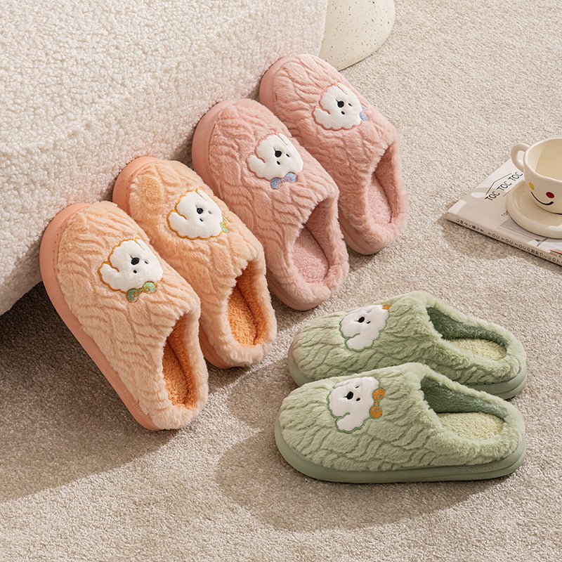 Couple Cotton Slippers Indoor Thickening Warm Plush Cotton Shoes | Luxury Home Accessories | Heulog Glow