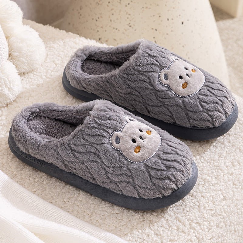 Couple Cotton Slippers Indoor Thickening Warm Plush Cotton Shoes | Luxury Home Accessories | Heulog Glow