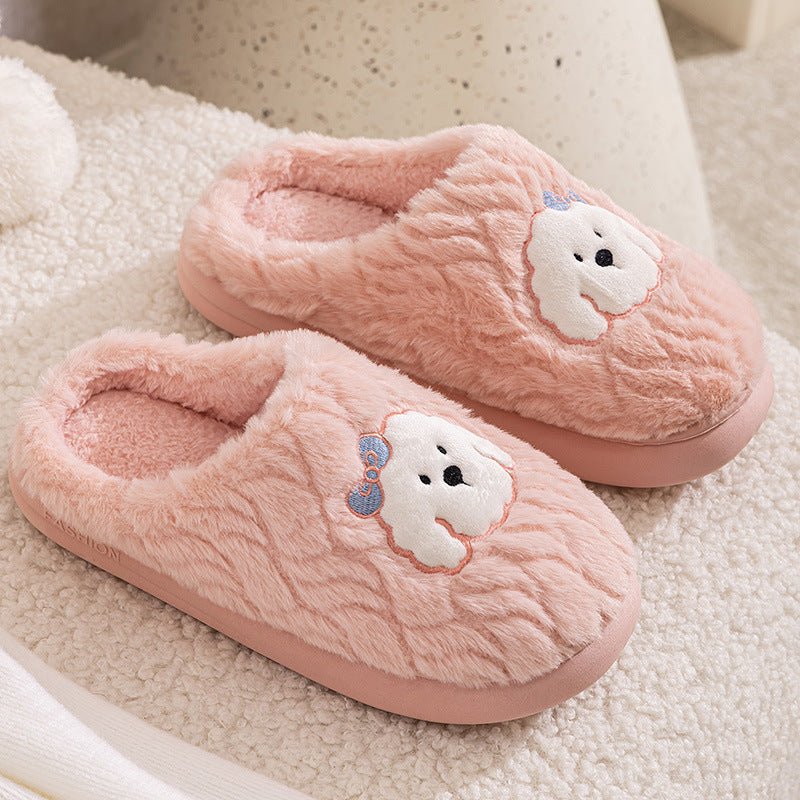 Couple Cotton Slippers Indoor Thickening Warm Plush Cotton Shoes | Luxury Home Accessories | Heulog Glow