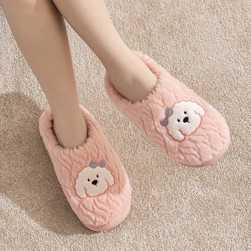 Couple Cotton Slippers Indoor Thickening Warm Plush Cotton Shoes | Luxury Home Accessories | Heulog Glow