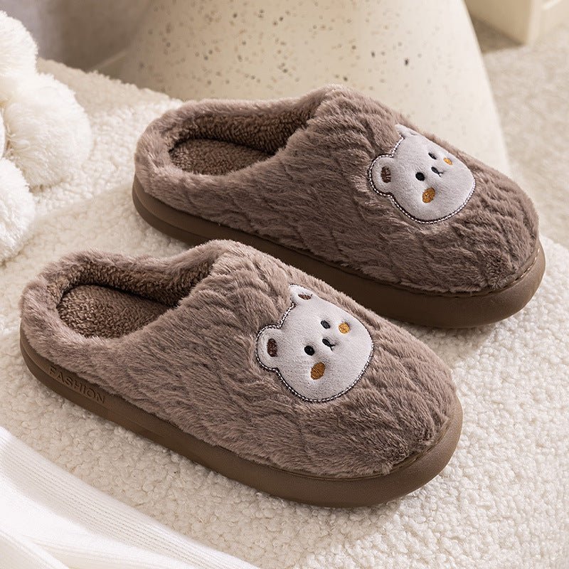 Couple Cotton Slippers Indoor Thickening Warm Plush Cotton Shoes | Luxury Home Accessories | Heulog Glow