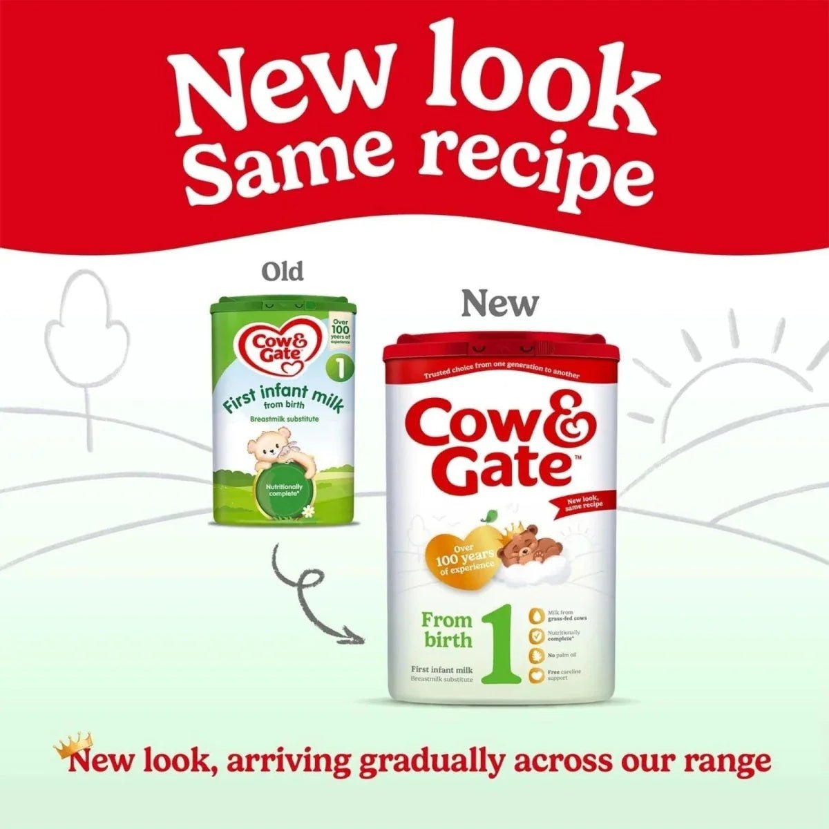 Cow & Gate 1 First Infant Milk Formula 0-6 months 800g | Luxury Home Accessories | Heulog Glow