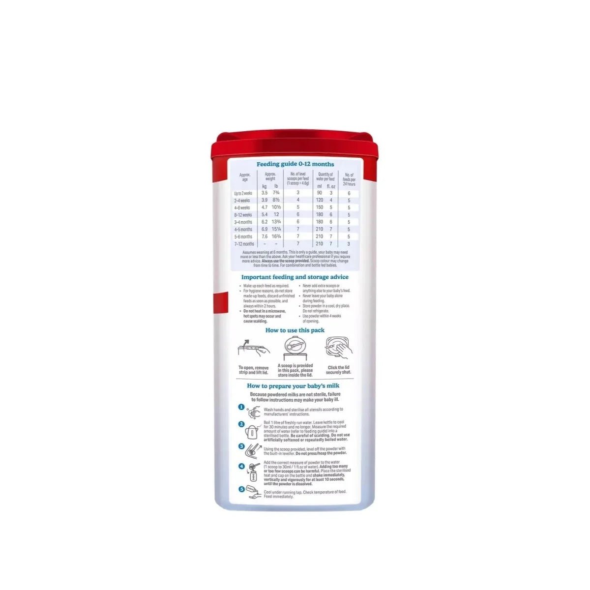 Cow & Gate 1 Hungry Baby Milk Formula 0-6 months 800g | Luxury Home Accessories | Heulog Glow