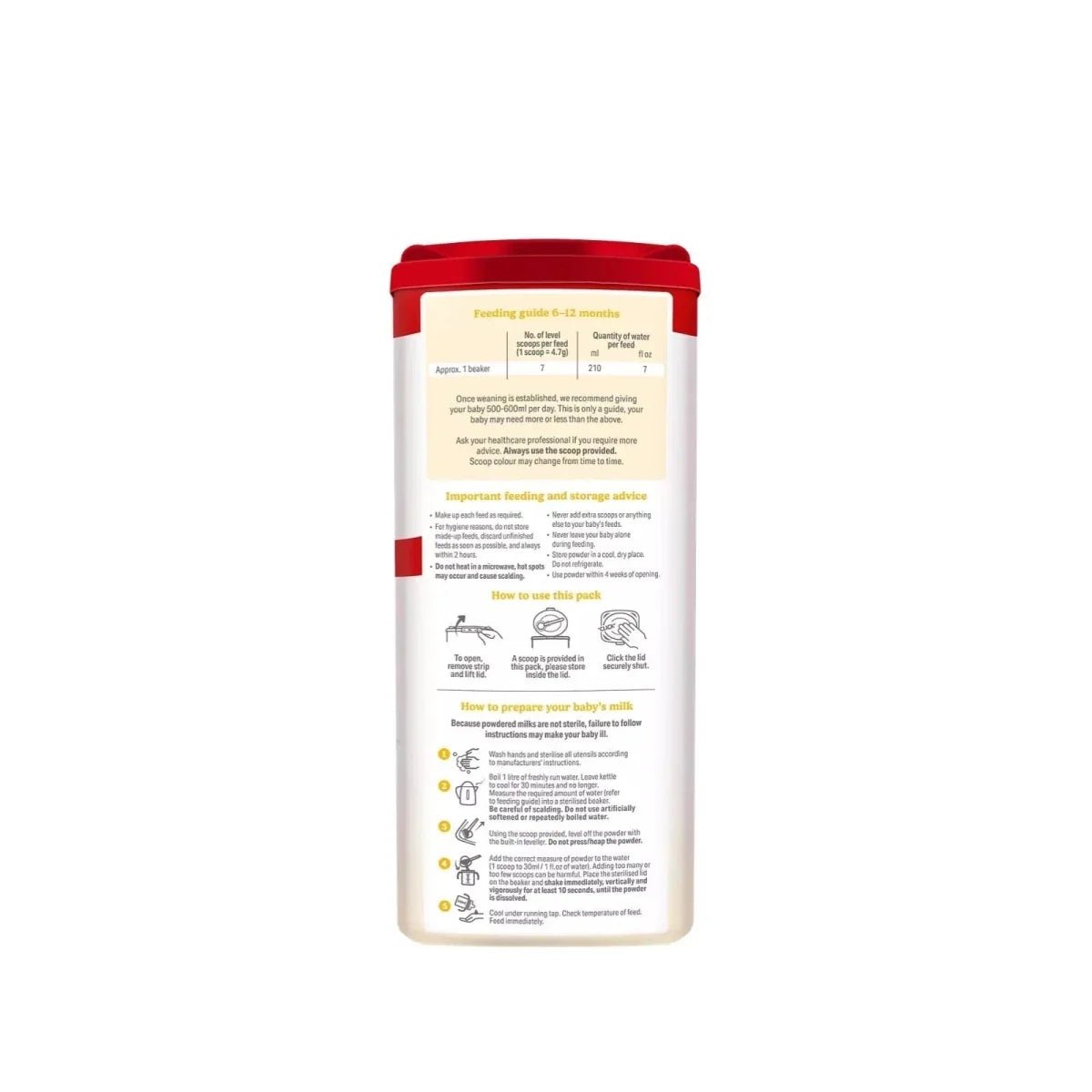Cow & Gate 2 Follow On Milk Formula 6-12 months 800g | Luxury Home Accessories | Heulog Glow