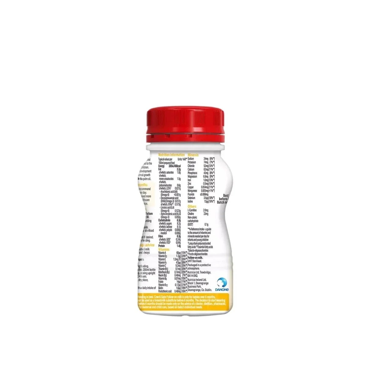 Cow & Gate 2 Follow On Ready to Drink Liquid Milk 6+ months 200ml | Luxury Home Accessories | Heulog Glow