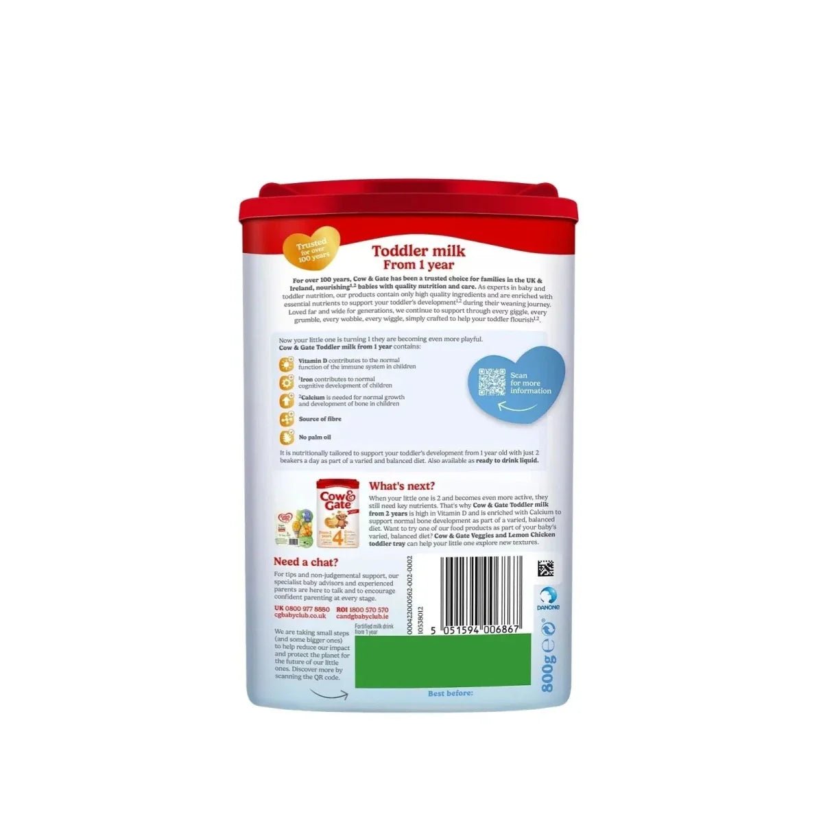 Cow & Gate 3 Growing Up Milk Formula 1+ year 800g | Luxury Home Accessories | Heulog Glow