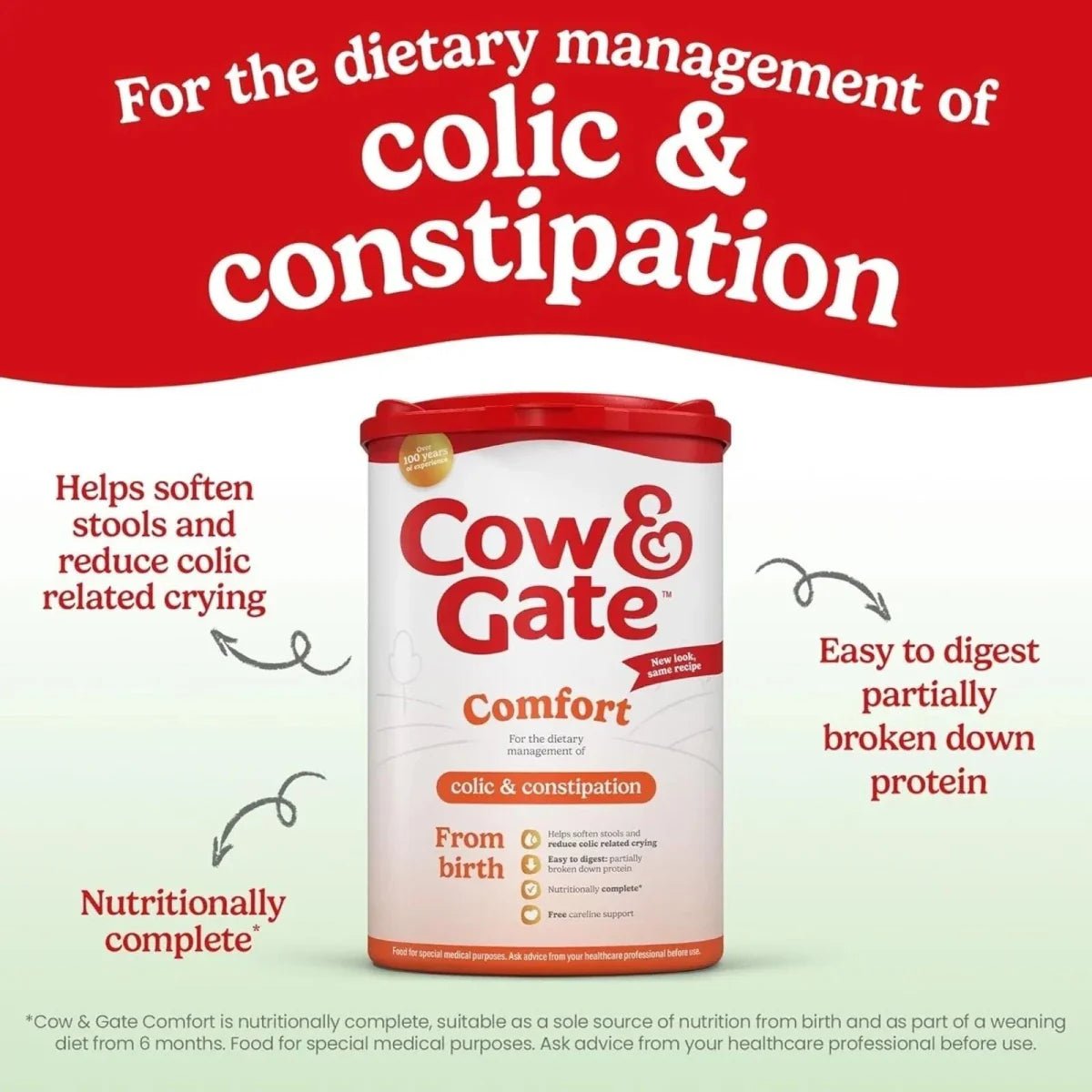 Cow & Gate Comfort Milk Formula 0-12 months | Luxury Home Accessories | Heulog Glow