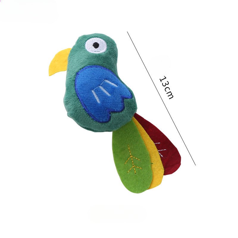 Cow Parrot Shape Cat Toy Cute Plush Animal Toys With Catnip Interactive Play Pet Supplies Tease Cat Bite Resistant | Luxury Home Accessories | Heulog Glow