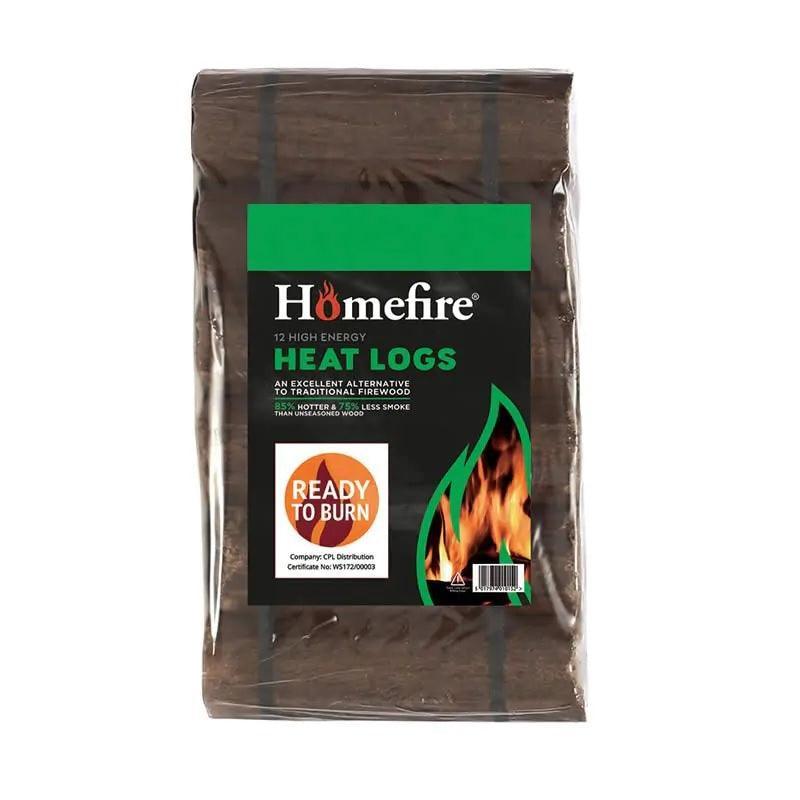 CPL Homefire Heatlogs (Shimada) 12 Logs | Luxury Home Accessories | Heulog Glow