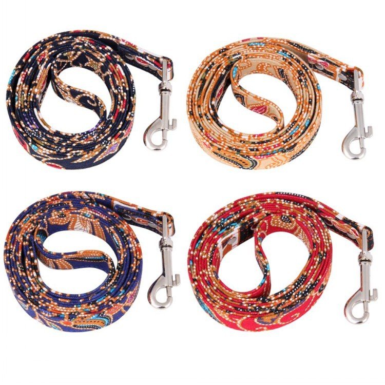 Creative Japanese Style Cotton Cloth 360 Degrees Rotating Quality Dog Tow Rope Collar | Luxury Home Accessories | Heulog Glow