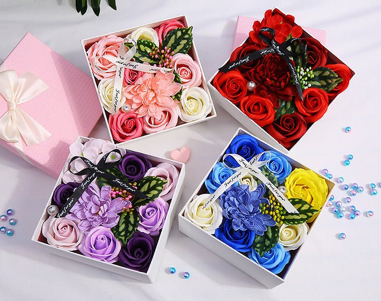Creative Mother's Day Rose Flower Gift Soap Flower Box | Luxury Home Accessories | Heulog Glow
