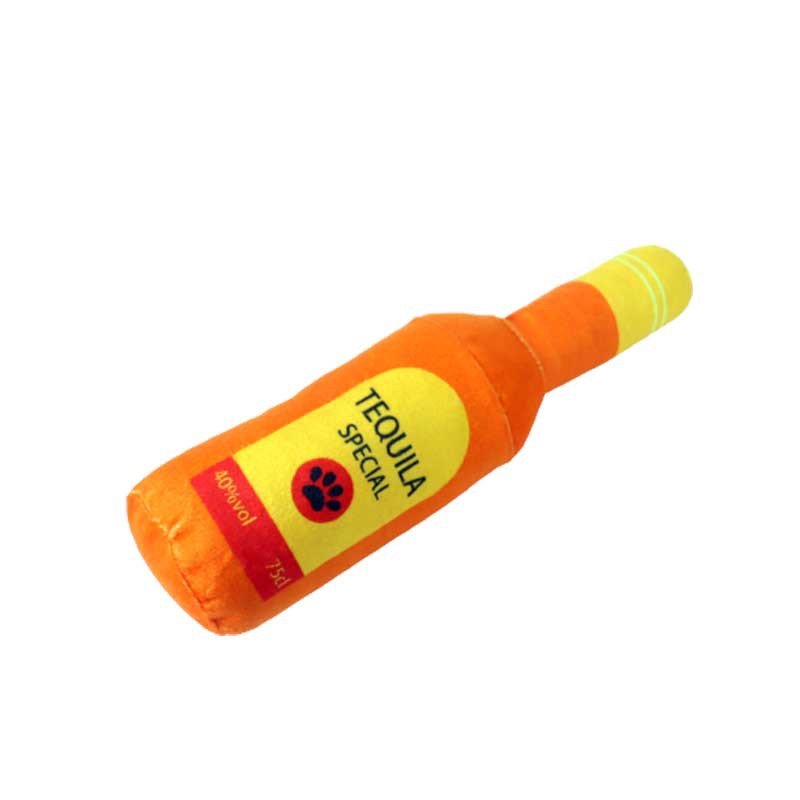 Creative Plush Wine Bottle Pet Toy | Luxury Home Accessories | Heulog Glow