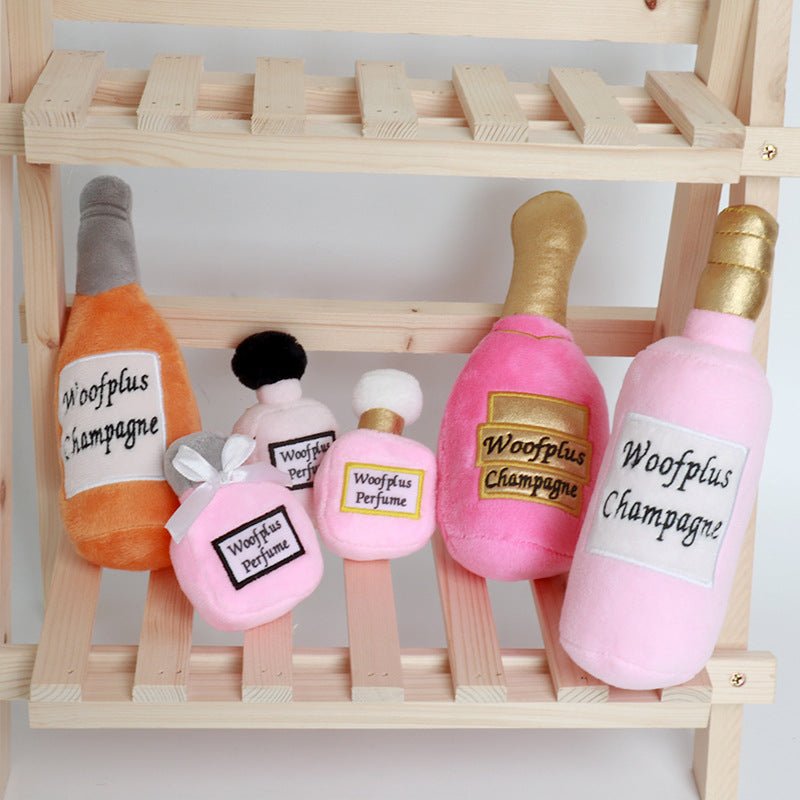 Creative Plush Wine Bottle Pet Toy | Luxury Home Accessories | Heulog Glow