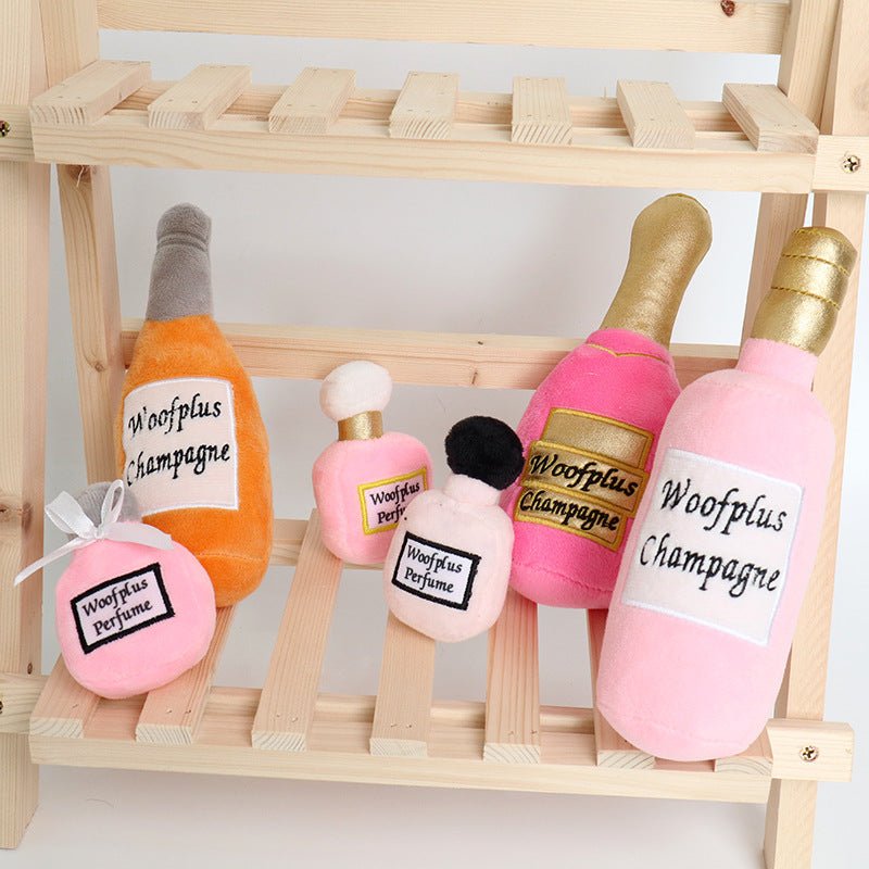 Creative Plush Wine Bottle Pet Toy | Luxury Home Accessories | Heulog Glow