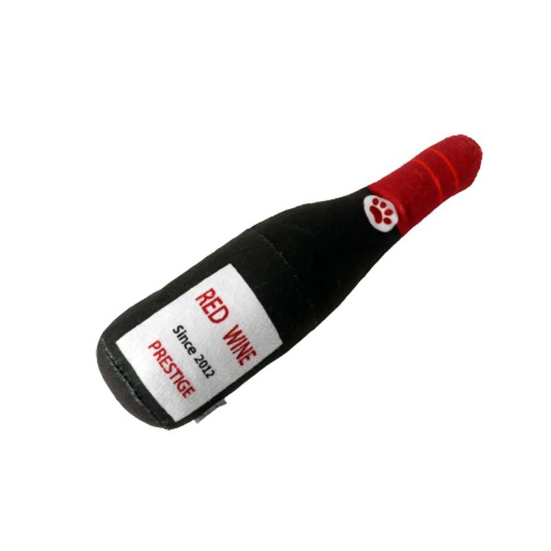 Creative Plush Wine Bottle Pet Toy | Luxury Home Accessories | Heulog Glow