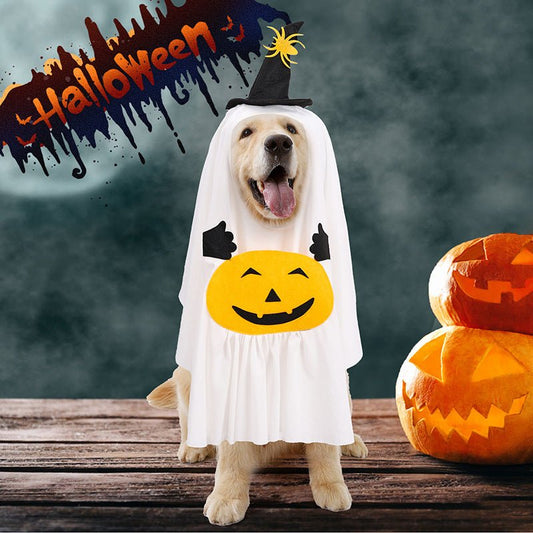 Creative Pumpkin Ghost Dog Funny Clothes Suit | Luxury Home Accessories | Heulog Glow