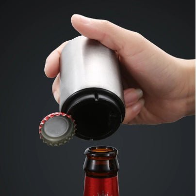 Creative Stainless Steel Beer Bottle Bar Press Opener Automatic Summer Party | Luxury Home Accessories | Heulog Glow