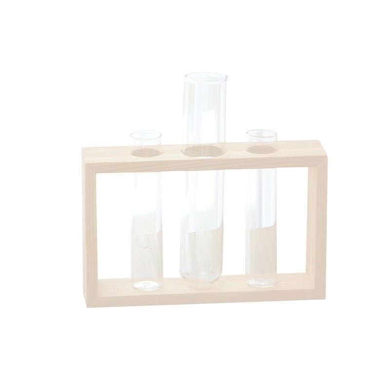 Creative Wooden Glass Bottle Plant Vase | Luxury Home Accessories | Heulog Glow