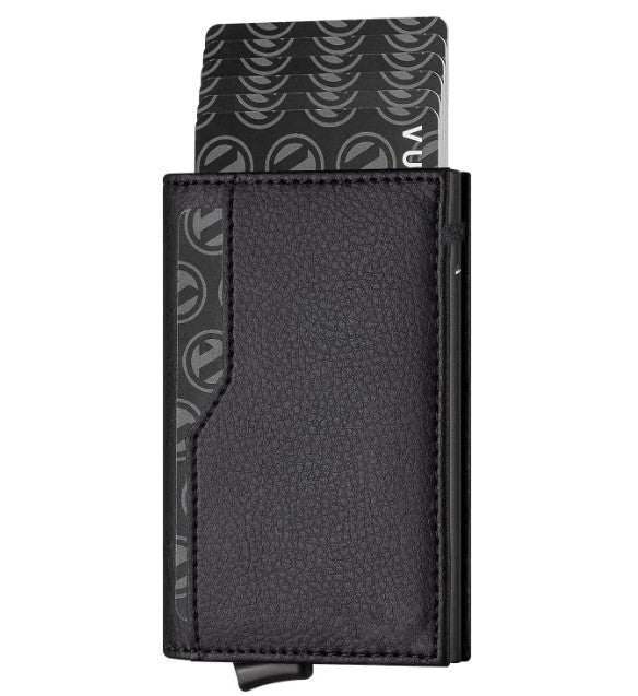 Credit Card Case With Double Id Window Rfid Blocking Automatic Leather Up Wallet | Luxury Home Accessories | Heulog Glow