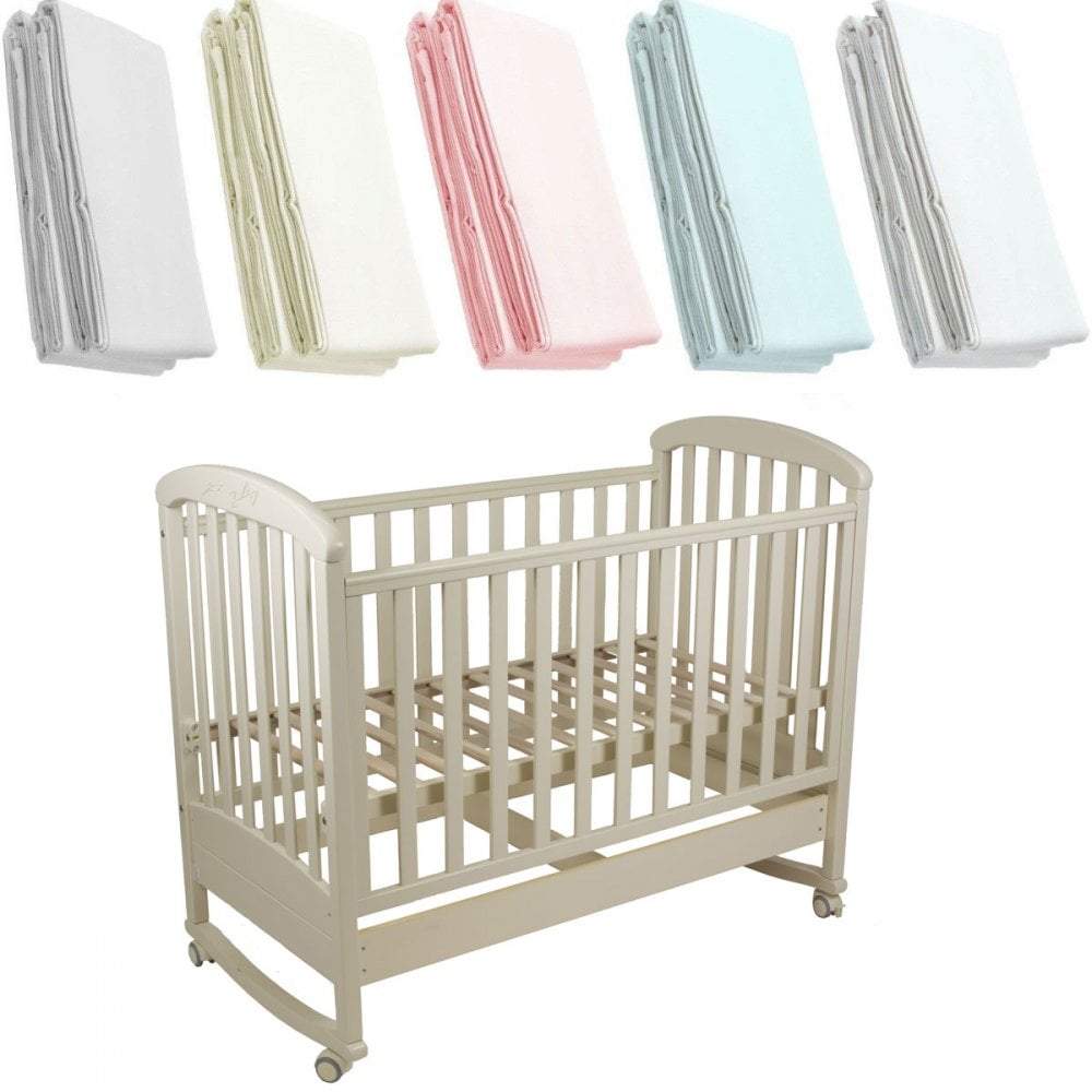 Crib Jersey Fitted Sheet 100% Cotton 40x90cm - Fits All Models | Luxury Home Accessories | Heulog Glow
