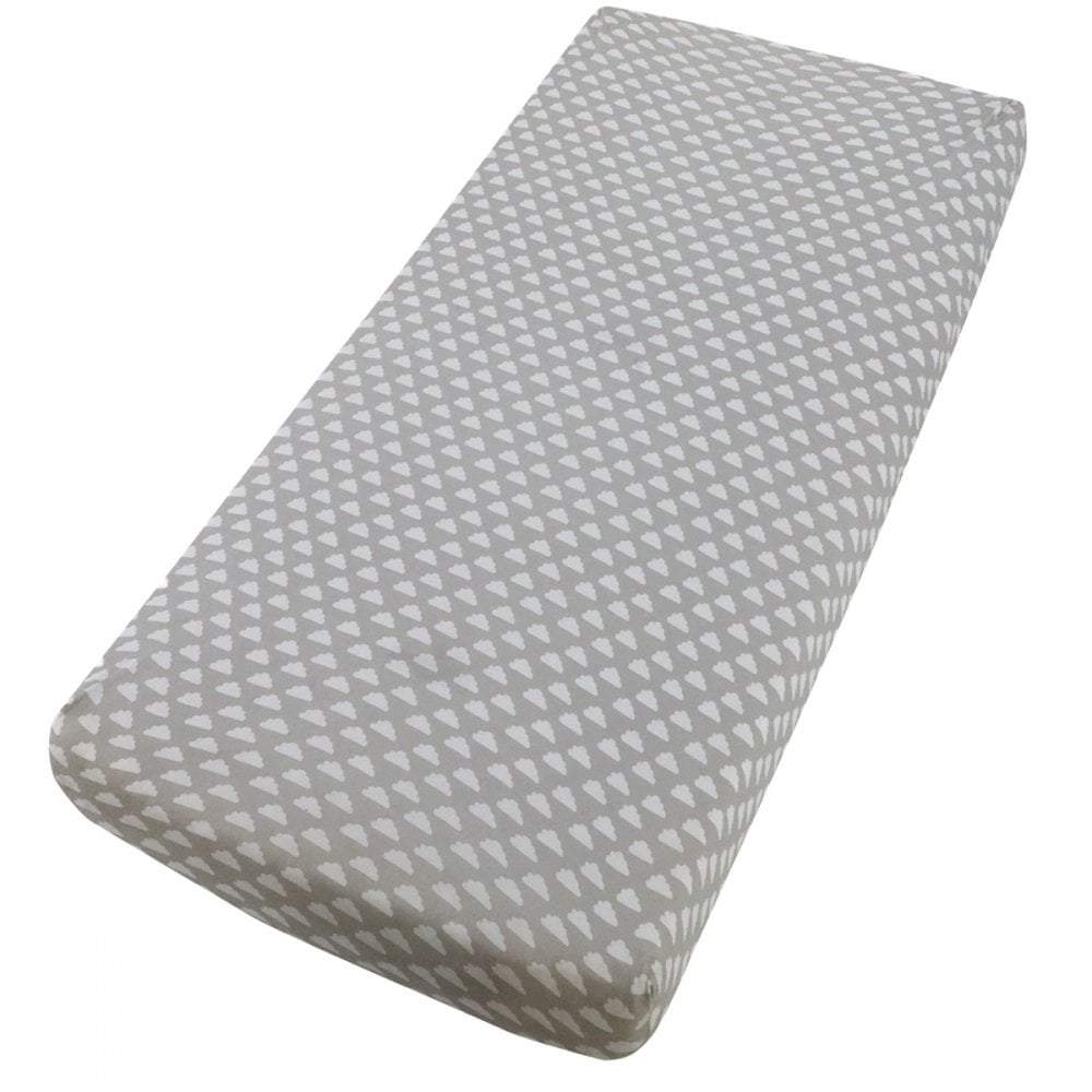 Crib Jersey Fitted Sheets 100% Cotton 40x90cm - Pack Of 2 - Fits All Models | Luxury Home Accessories | Heulog Glow