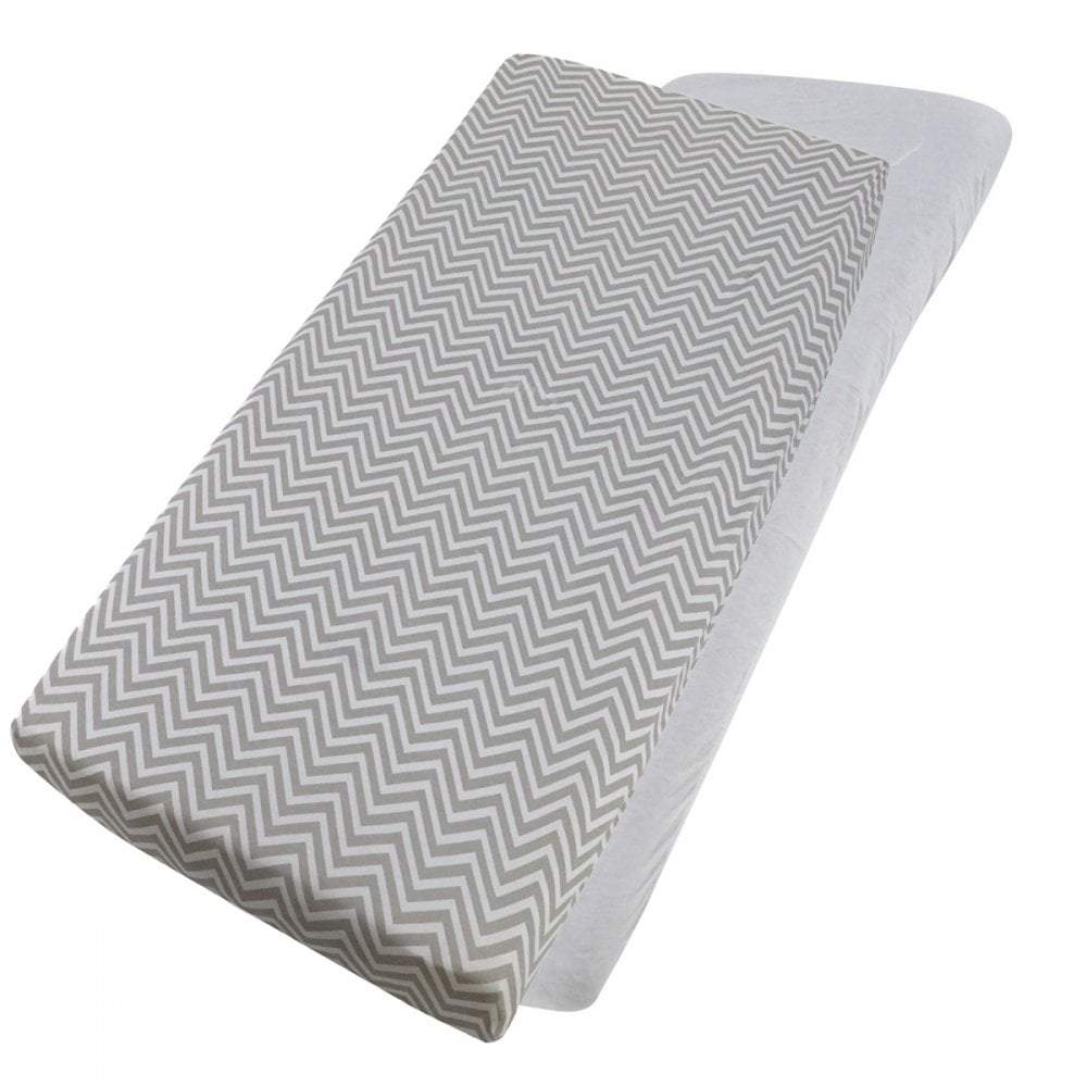 Crib Jersey Fitted Sheets 100% Cotton 40x90cm - Pack Of 2 - Fits All Models | Luxury Home Accessories | Heulog Glow
