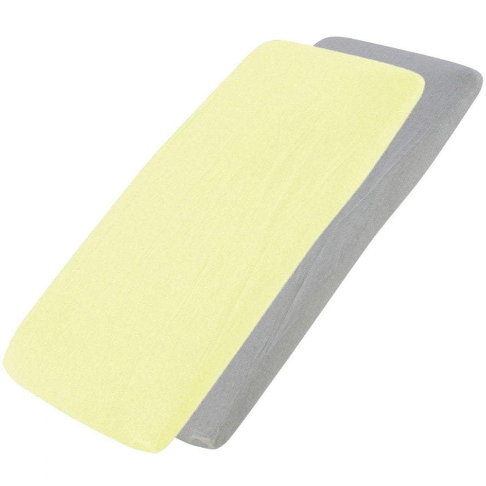 Crib Jersey Fitted Sheets 100% Cotton 40x90cm - Pack Of 4 - Fits All Models | Luxury Home Accessories | Heulog Glow