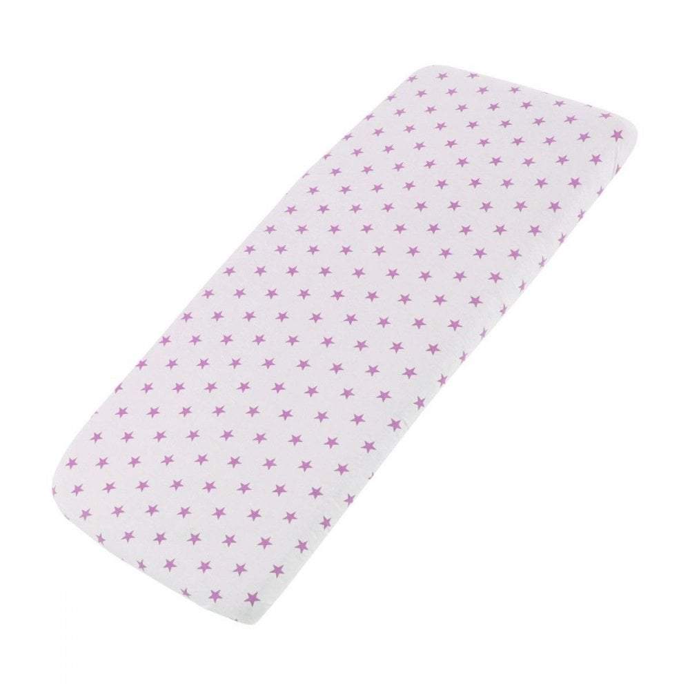Crib Jersey Fitted Sheets 100% Cotton 40x90cm - Pack Of 4 - Fits All Models | Luxury Home Accessories | Heulog Glow