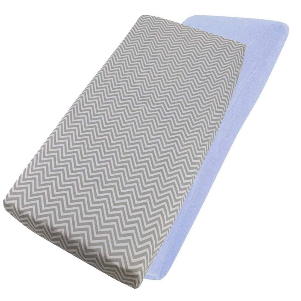 Crib Jersey Fitted Sheets 100% Cotton 40x90cm - Pack Of 4 - Fits All Models | Luxury Home Accessories | Heulog Glow