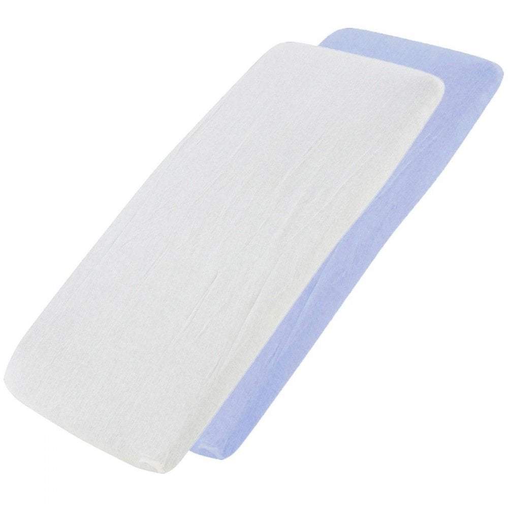 Crib Jersey Fitted Sheets 100% Cotton 40x90cm - Pack Of 4 - Fits All Models | Luxury Home Accessories | Heulog Glow