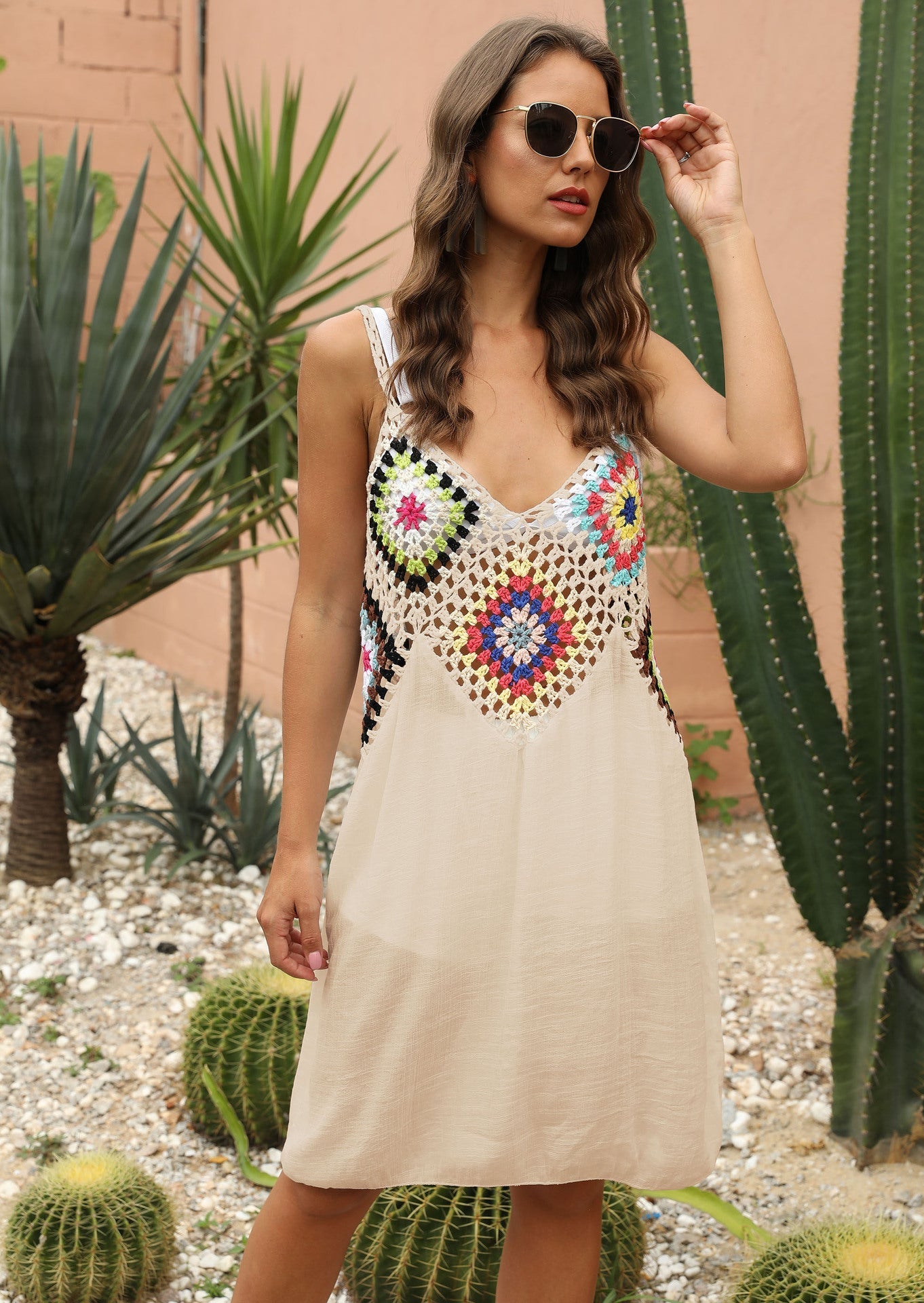 Crocheted Suspender Dress Boho | Luxury Home Accessories | Heulog Glow