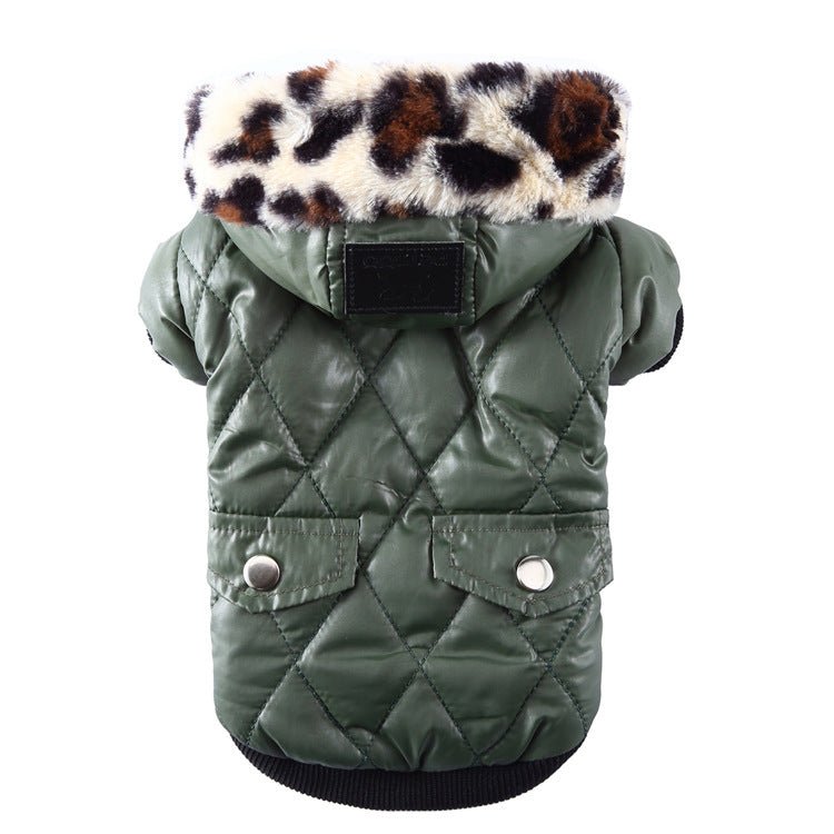 Cross-border pet supplies pet clothes dog clothes autumn and winter fur collar coat pet dog clothing | Luxury Home Accessories | Heulog Glow