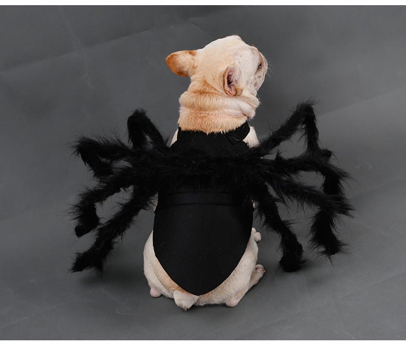 Cross border popular pet spider clothing dog cat horror simulation plush spider transform dress party dress | Luxury Home Accessories | Heulog Glow