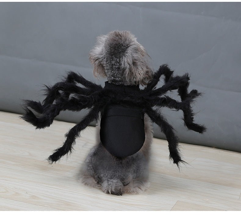 Cross border popular pet spider clothing dog cat horror simulation plush spider transform dress party dress | Luxury Home Accessories | Heulog Glow