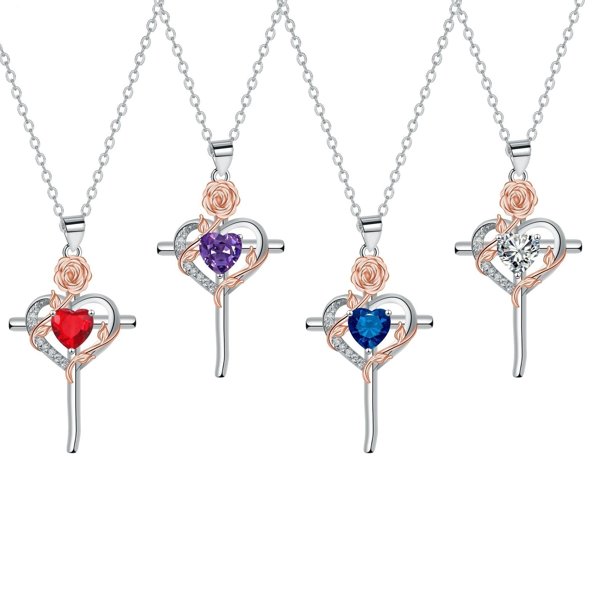 Cross Pendant Necklace Valentine's Day Gift | Luxury Home Accessories | Heulog Glow