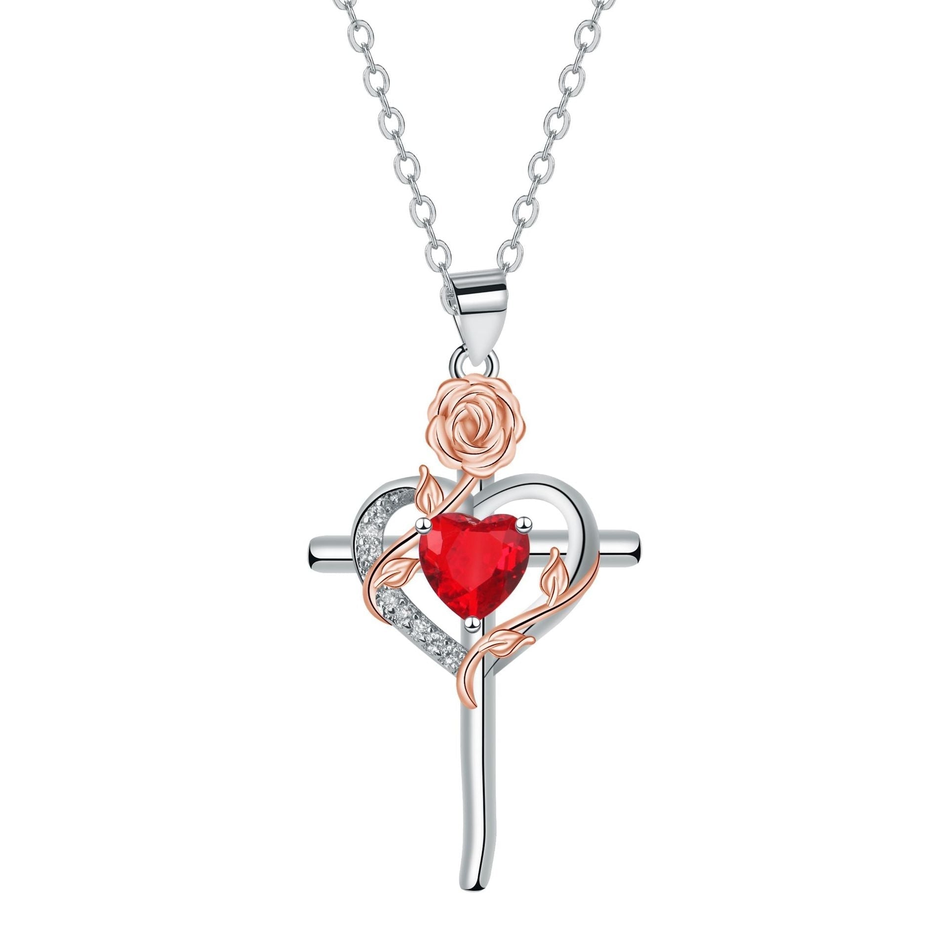 Cross Pendant Necklace Valentine's Day Gift | Luxury Home Accessories | Heulog Glow