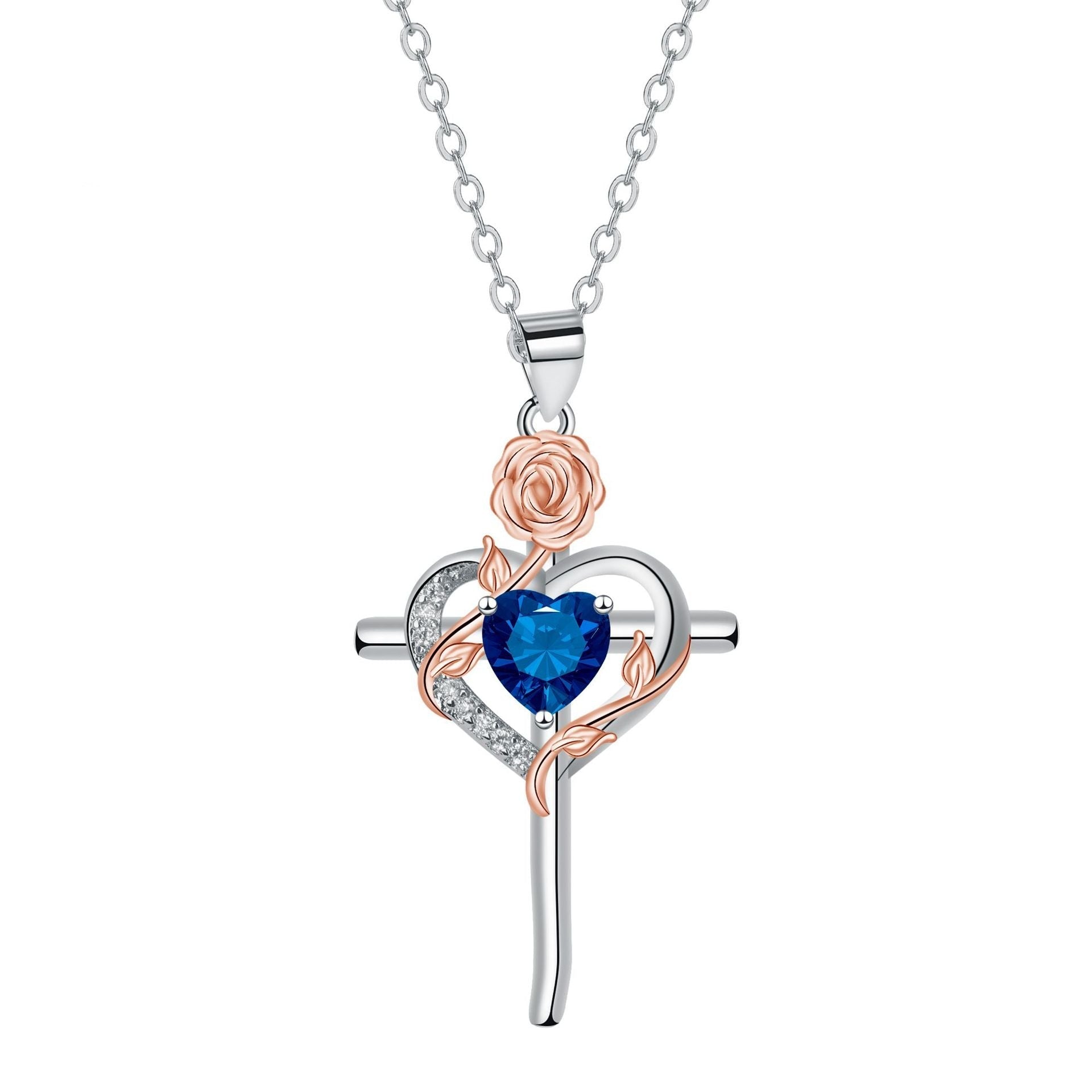 Cross Pendant Necklace Valentine's Day Gift | Luxury Home Accessories | Heulog Glow
