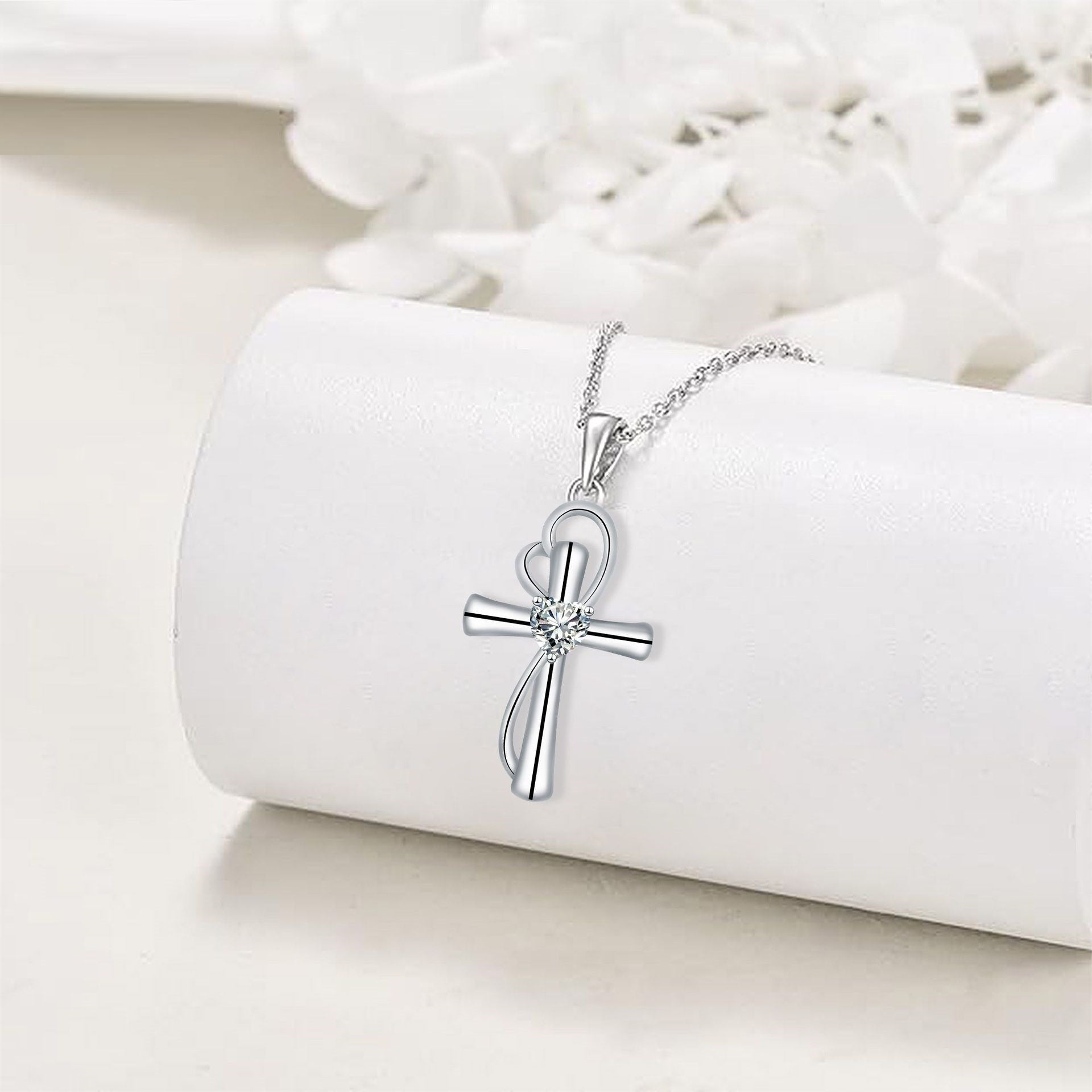 Cross Pendant Necklace Valentine's Day Gift | Luxury Home Accessories | Heulog Glow