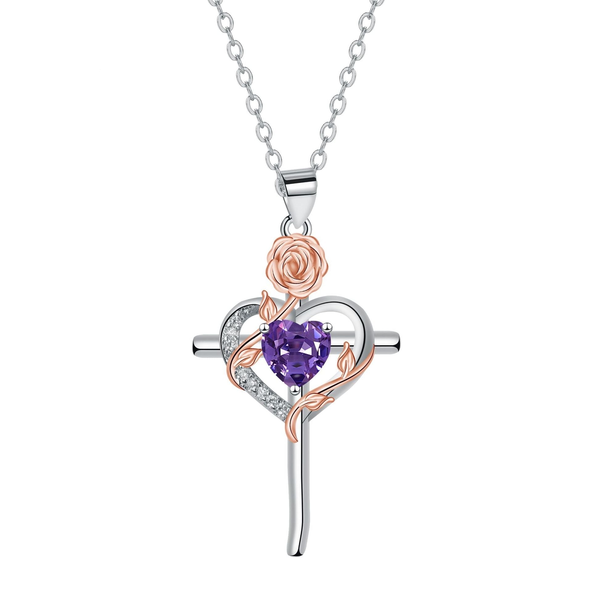 Cross Pendant Necklace Valentine's Day Gift | Luxury Home Accessories | Heulog Glow