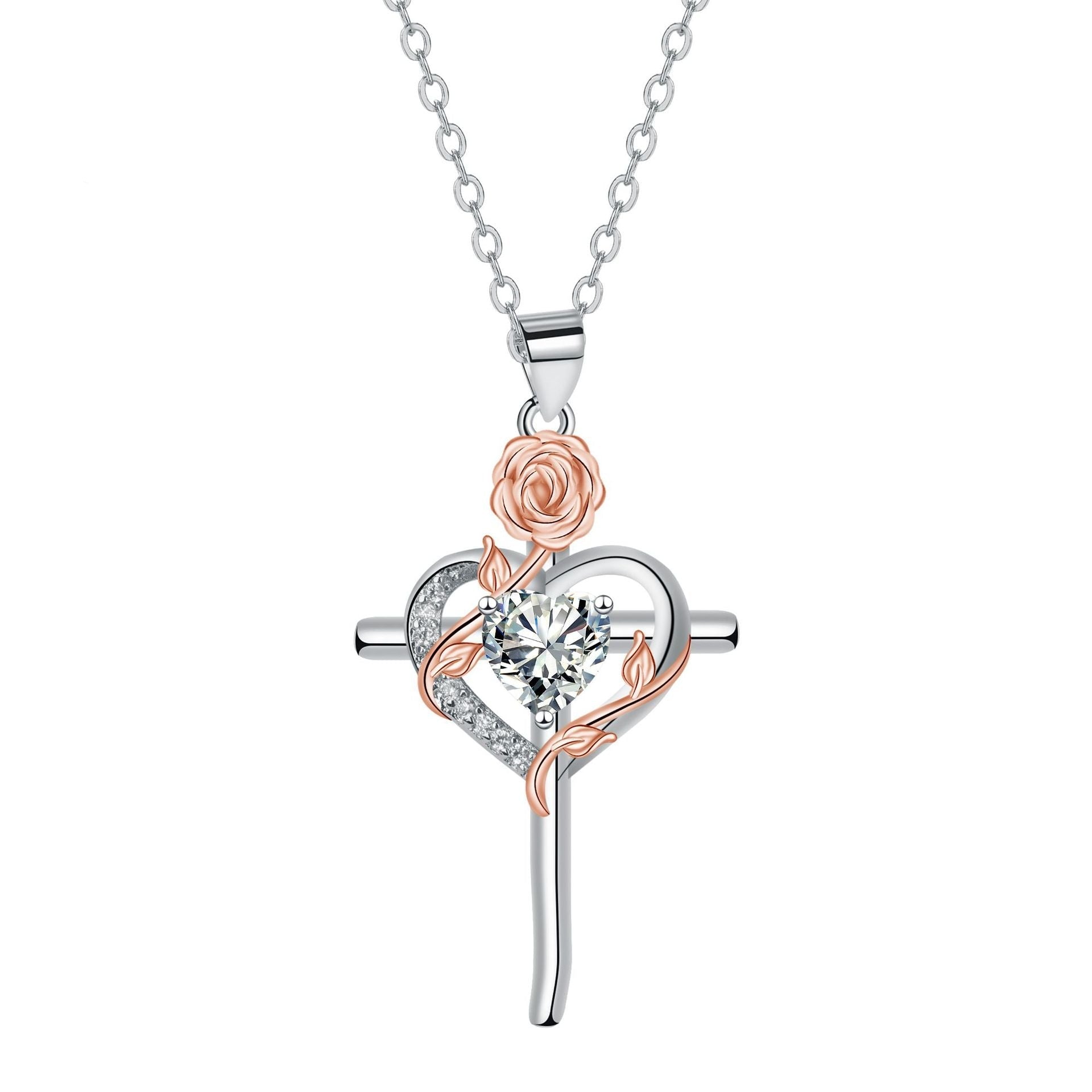 Cross Pendant Necklace Valentine's Day Gift | Luxury Home Accessories | Heulog Glow