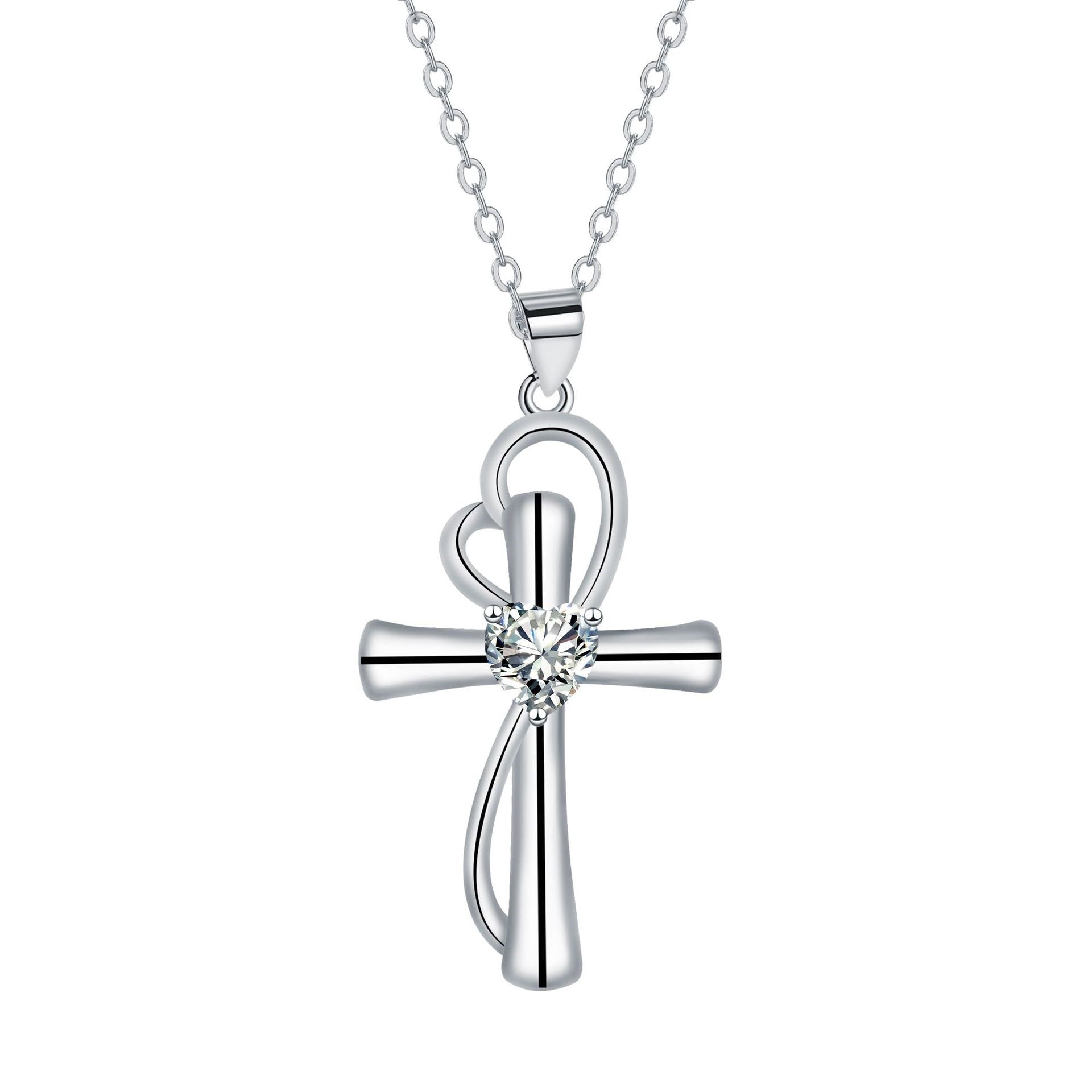 Cross Pendant Necklace Valentine's Day Gift | Luxury Home Accessories | Heulog Glow