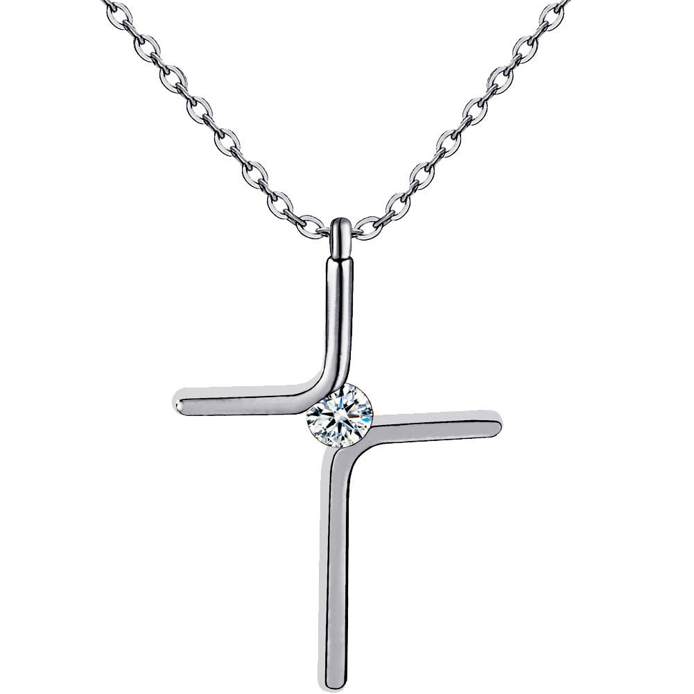 Cross Pendant New Simple Necklace Titanium Steel Plating | Luxury Home Accessories | Heulog Glow