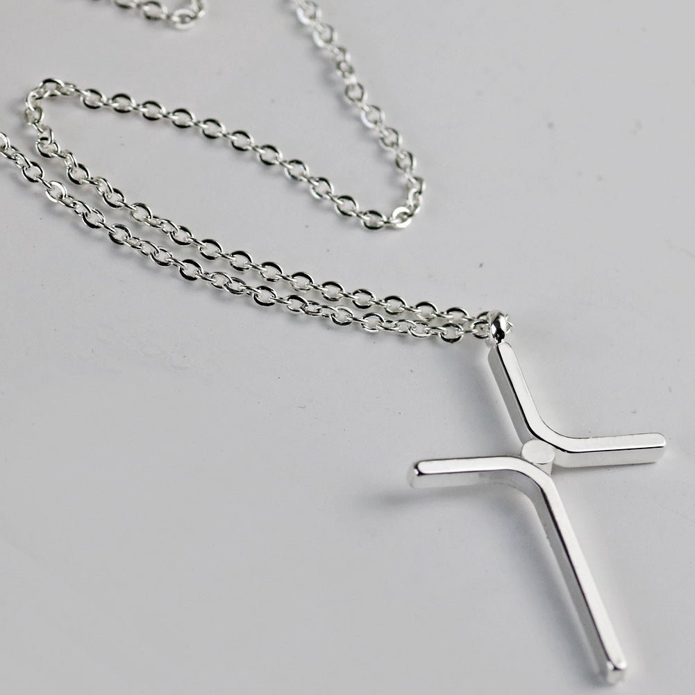 Cross Pendant New Simple Necklace Titanium Steel Plating | Luxury Home Accessories | Heulog Glow