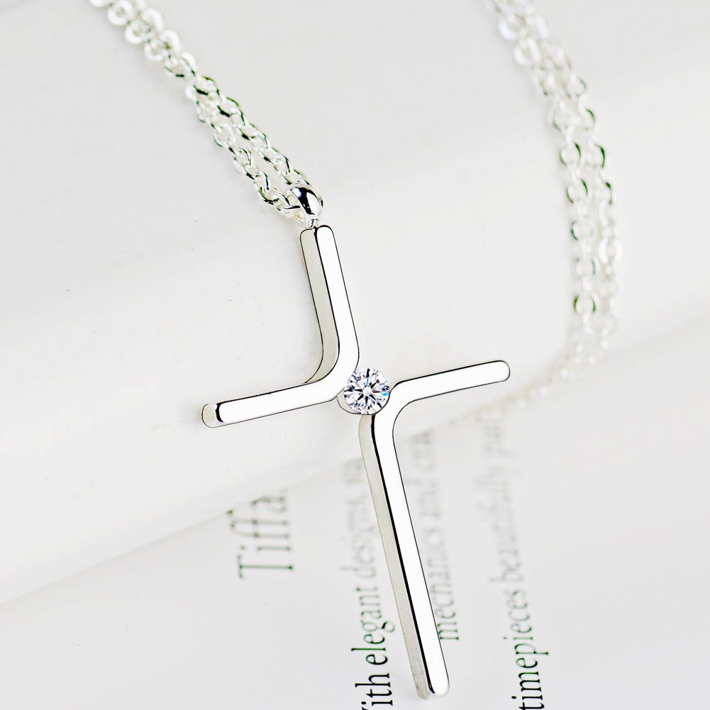 Cross Pendant New Simple Necklace Titanium Steel Plating | Luxury Home Accessories | Heulog Glow