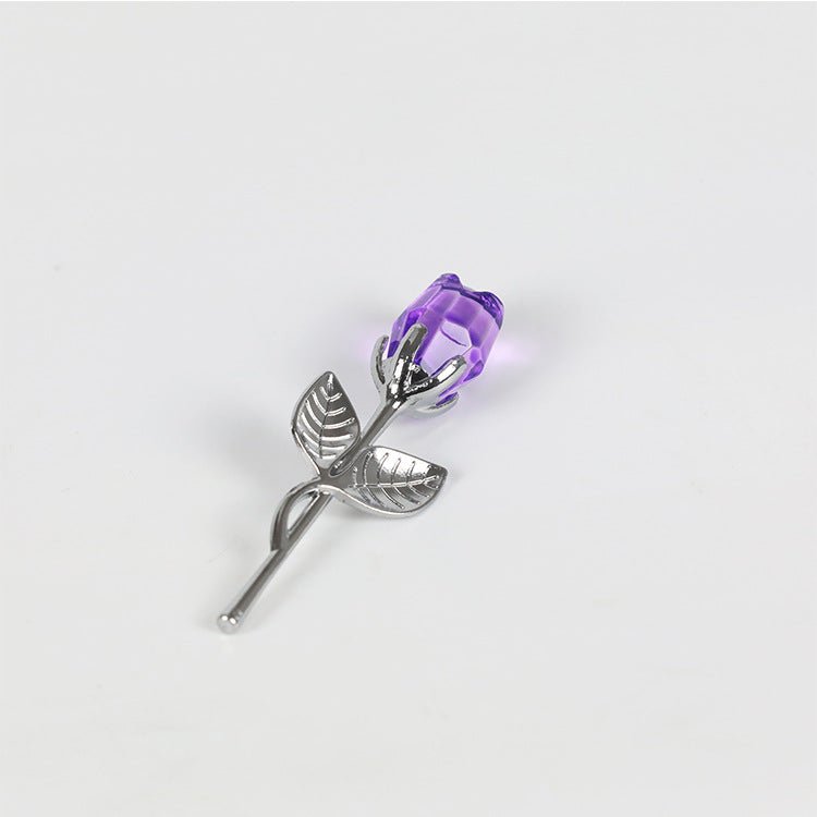 Crystal Golden Rose Flower Valentine's Day Gift | Luxury Home Accessories | Heulog Glow