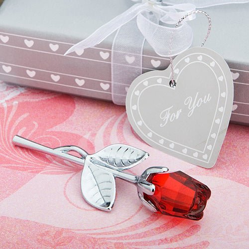 Crystal Golden Rose Flower Valentine's Day Gift | Luxury Home Accessories | Heulog Glow