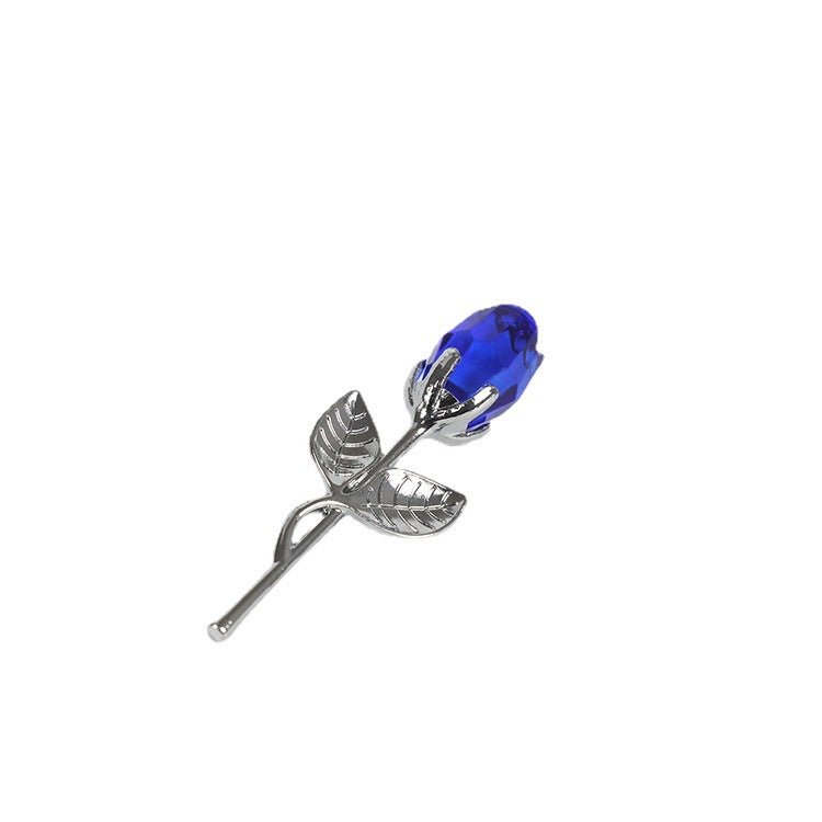 Crystal Metal Rose Valentine's Day Small Gift Wedding | Luxury Home Accessories | Heulog Glow