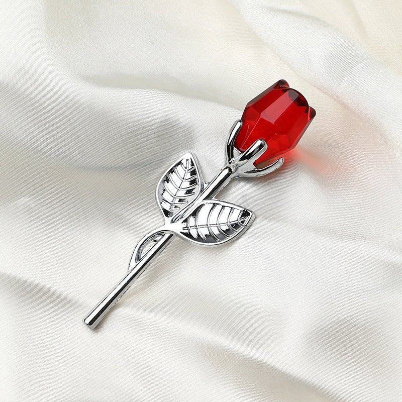 Crystal Metal Rose Valentine's Day Small Gift Wedding | Luxury Home Accessories | Heulog Glow