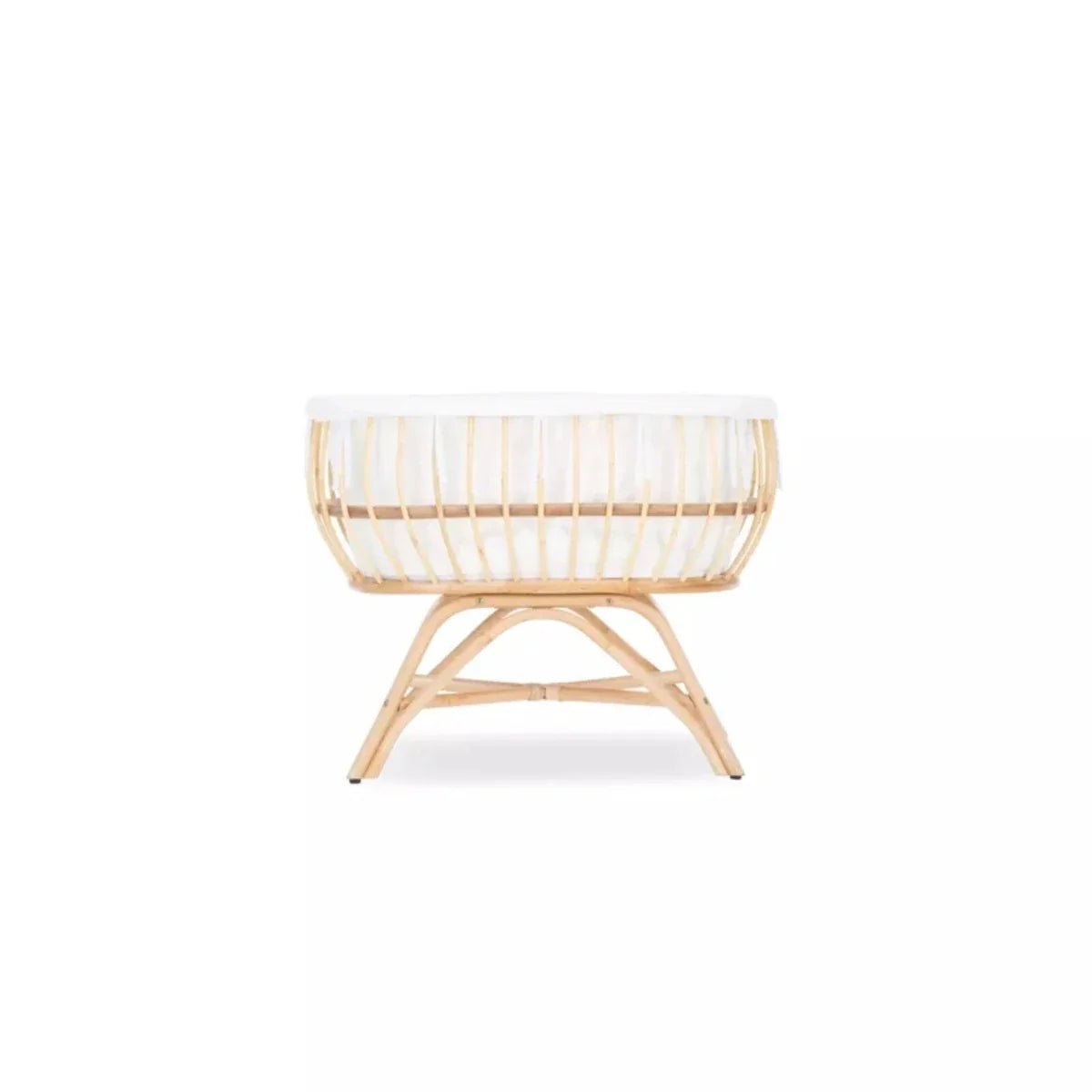 CuddleCo Aria Rattan Crib - Natural | Luxury Home Accessories | Heulog Glow