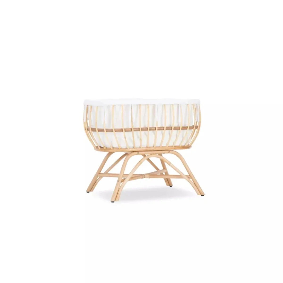 CuddleCo Aria Rattan Crib - Natural | Luxury Home Accessories | Heulog Glow